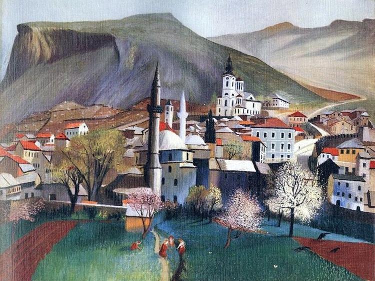 Tivadar Kosztka Csontvary Springtime in Mostar Germany oil painting art